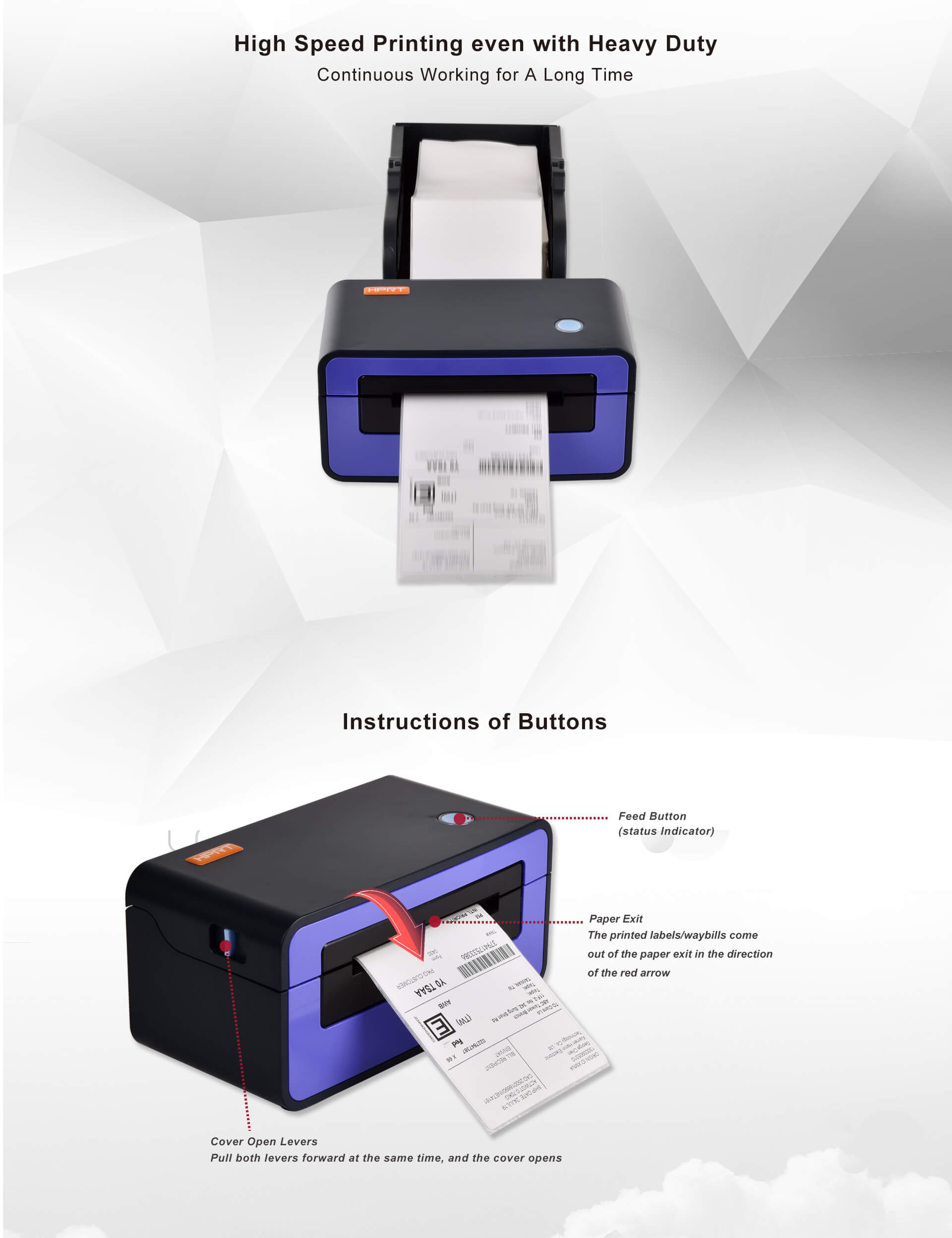 heavy duty shipping label printer